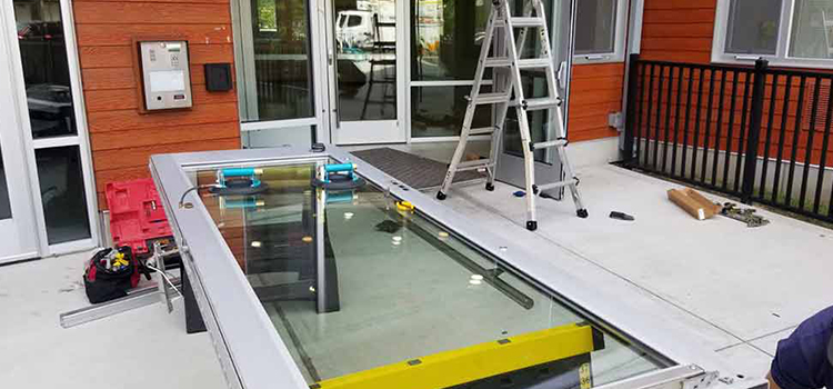 storefront door glass replacement Lakeland Village